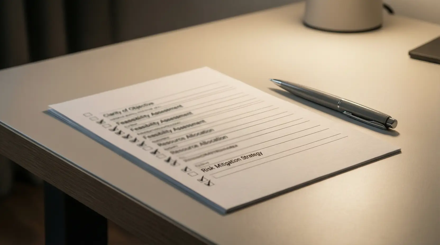 Checklist su carta per valutare criteri di scelta del bookmaker